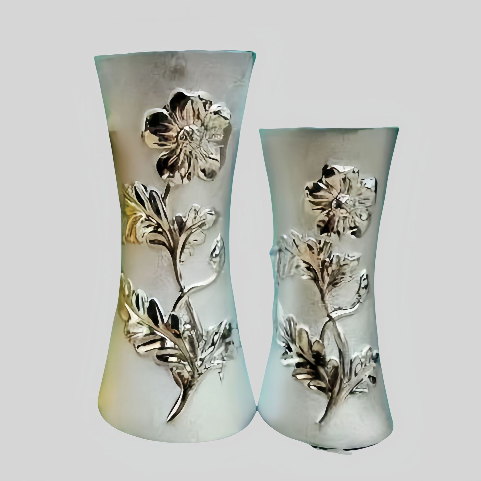 New Chinese-style blue and white porcelain ceramic water bottle vase, living room dining table flower arrangement decoration, homestay soft decoration item, ice crack ceramic vase pic 1