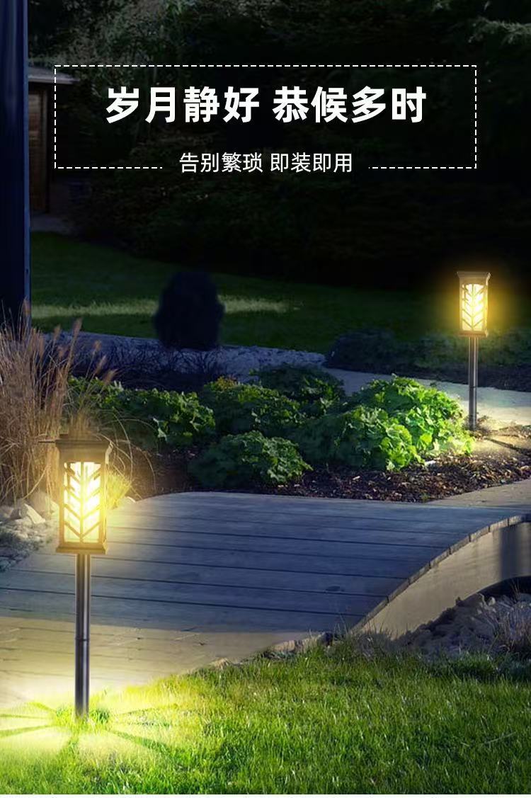 Outdoor solar courtyard ground socket lamp, waterproof, easy to install, long-lasting, intelligent light-controlled night lighting street lamp pic 3
