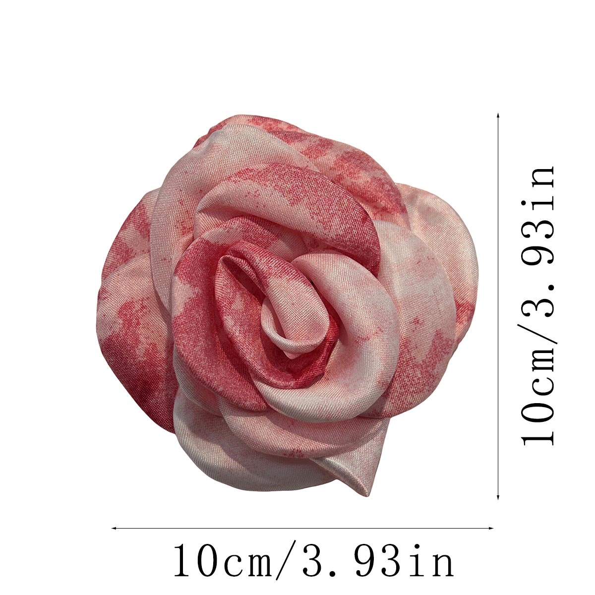 10cm手工立体扎染感玫瑰花朵DIY饰品鞋花包包服装辅料首饰配件详情6