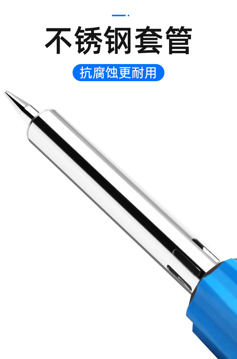 Wholesale soldering irons with pointed and flat nozzles, external heating, adjustable temperature, high-power soldering pens, and household repair soldering tools pic 16