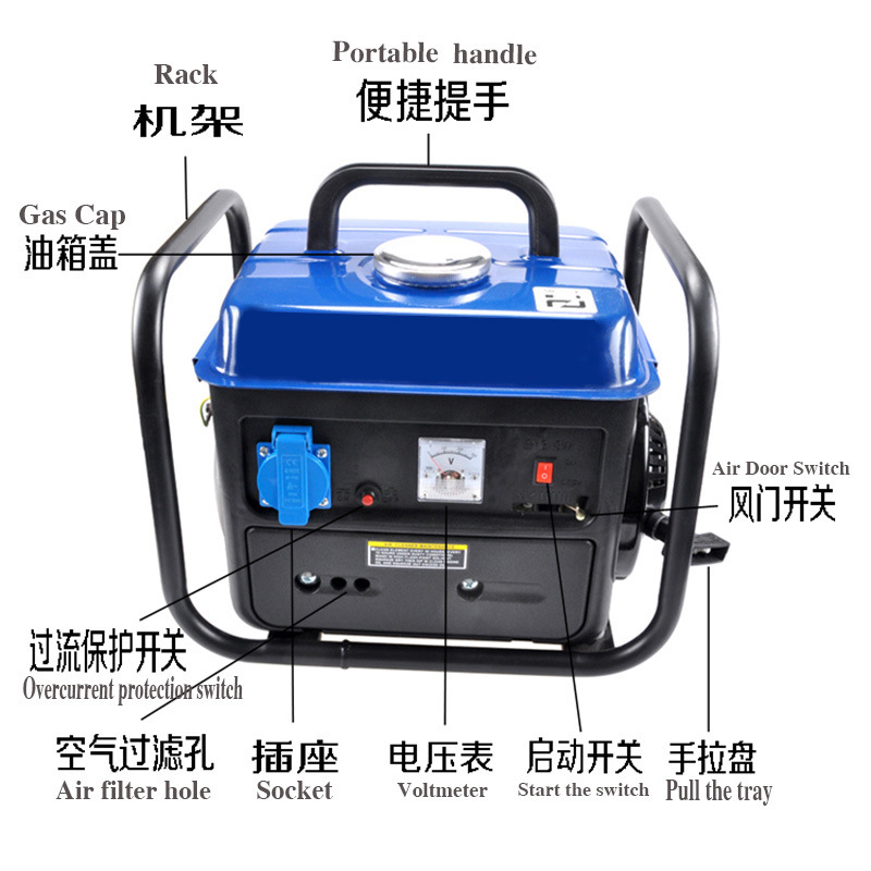 供二冲程小型便携式50HZ功率650WIE45动力110V60HZ 950发电机详情11