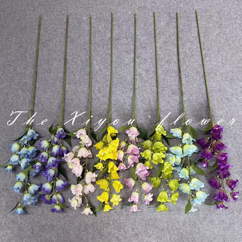 New high-branch wind chime artificial flower arrangement, home living room dining table decoration flower, wedding hall flower arrangement pic 5