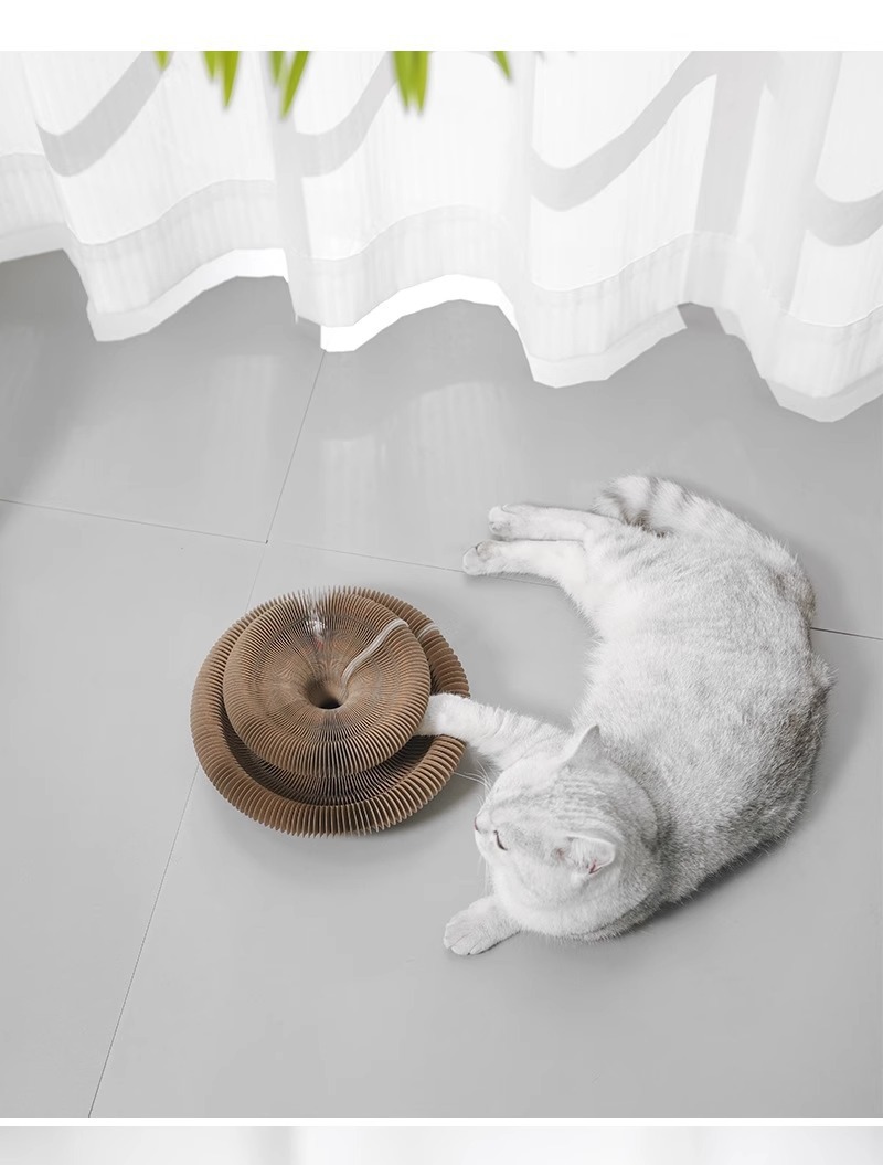 风琴猫抓板耐磨猫咪磨爪子不掉屑高度瓦楞纸宠物猫抓板玩具猫抓板详情17