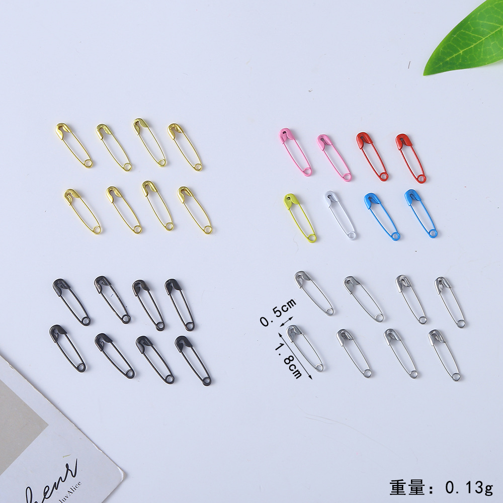 工厂现货彩色金色曲别针批发大号小号安全别针胸针办公文具批发详情4