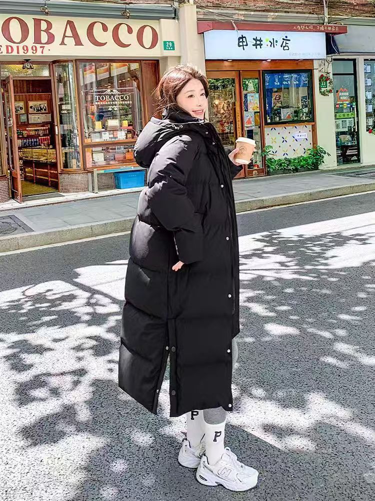 2025新款羽绒服女中长款中戏羽绒服长款过膝加厚白鸭绒羽绒衣外套详情2