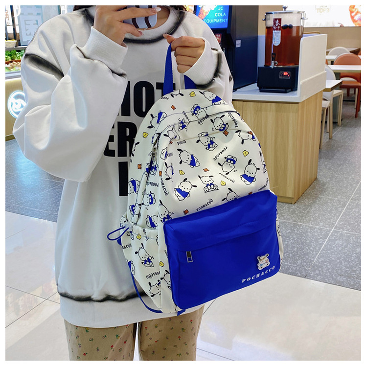 New cute cartoon Sanrio Pacha Dog backpack, a lightweight schoolbag for junior and senior high school students with cartoon comics pic 16