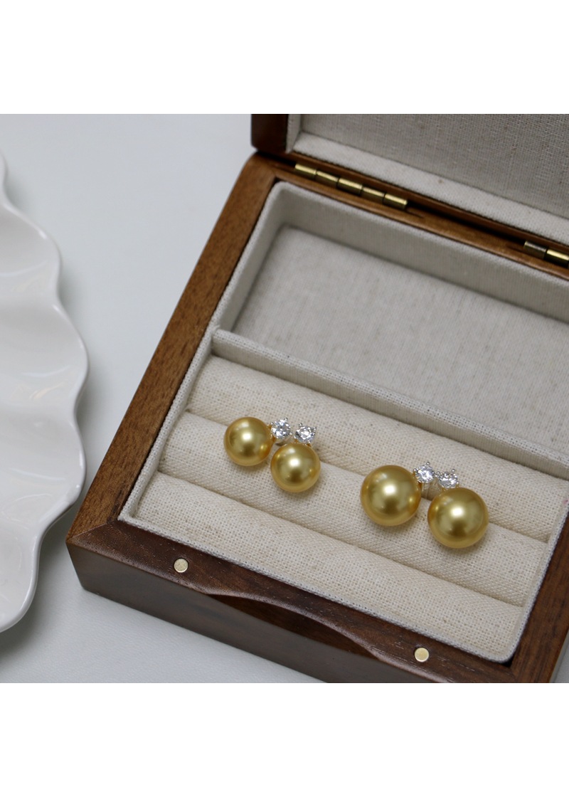 2024 Little Sweet Potato, Australian White, True Hemp, Lavender 5A, Zircon, Princess Diana, Shi Family Pearl 925, Pure silver Stud earrings, perfectly round pic 29