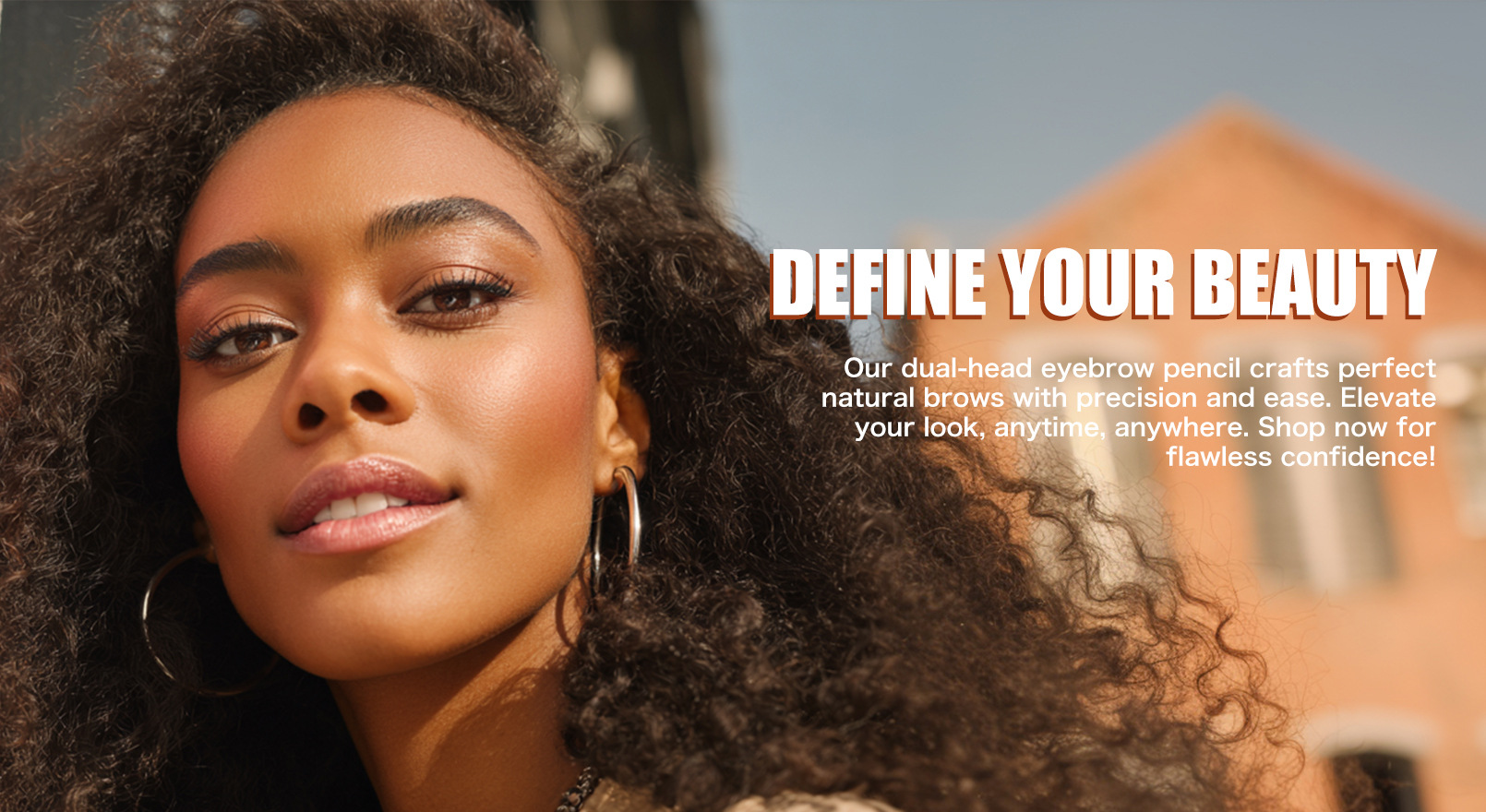 亚马逊TK爆款W3W双头毛刷头眉笔防水防汗野生4D仿真2in1液体眉笔详情5