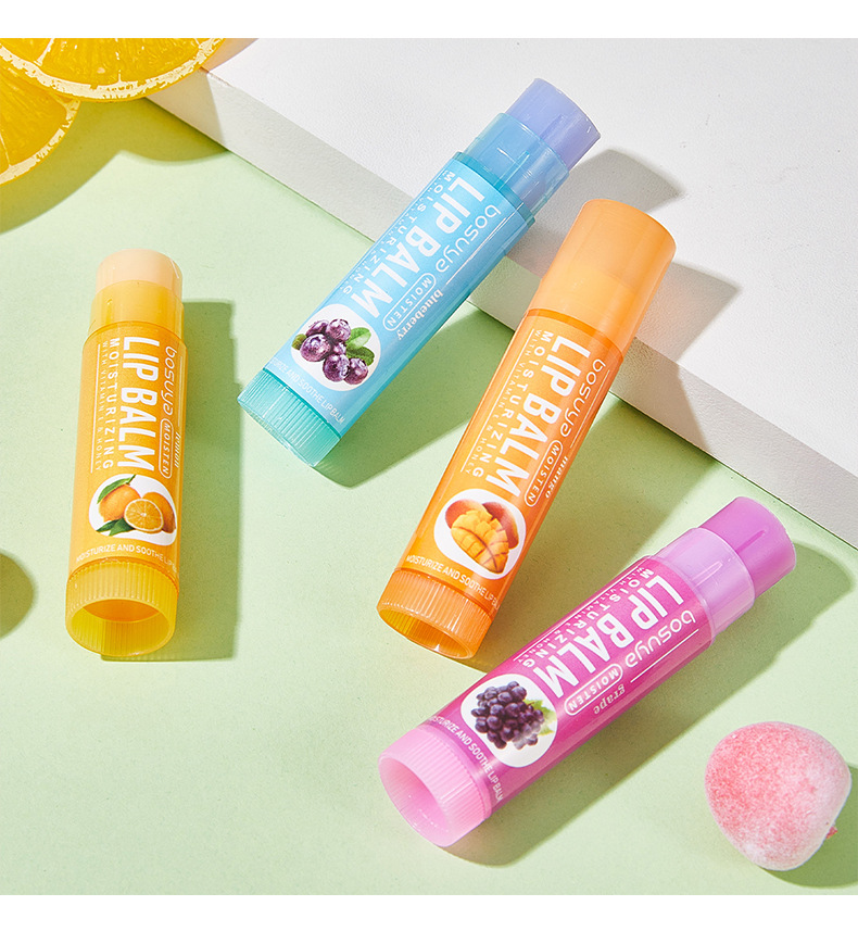 【跨境专供】Bosuya水果味润唇膏套盒24支装滋润唇部护理润唇膏详情17