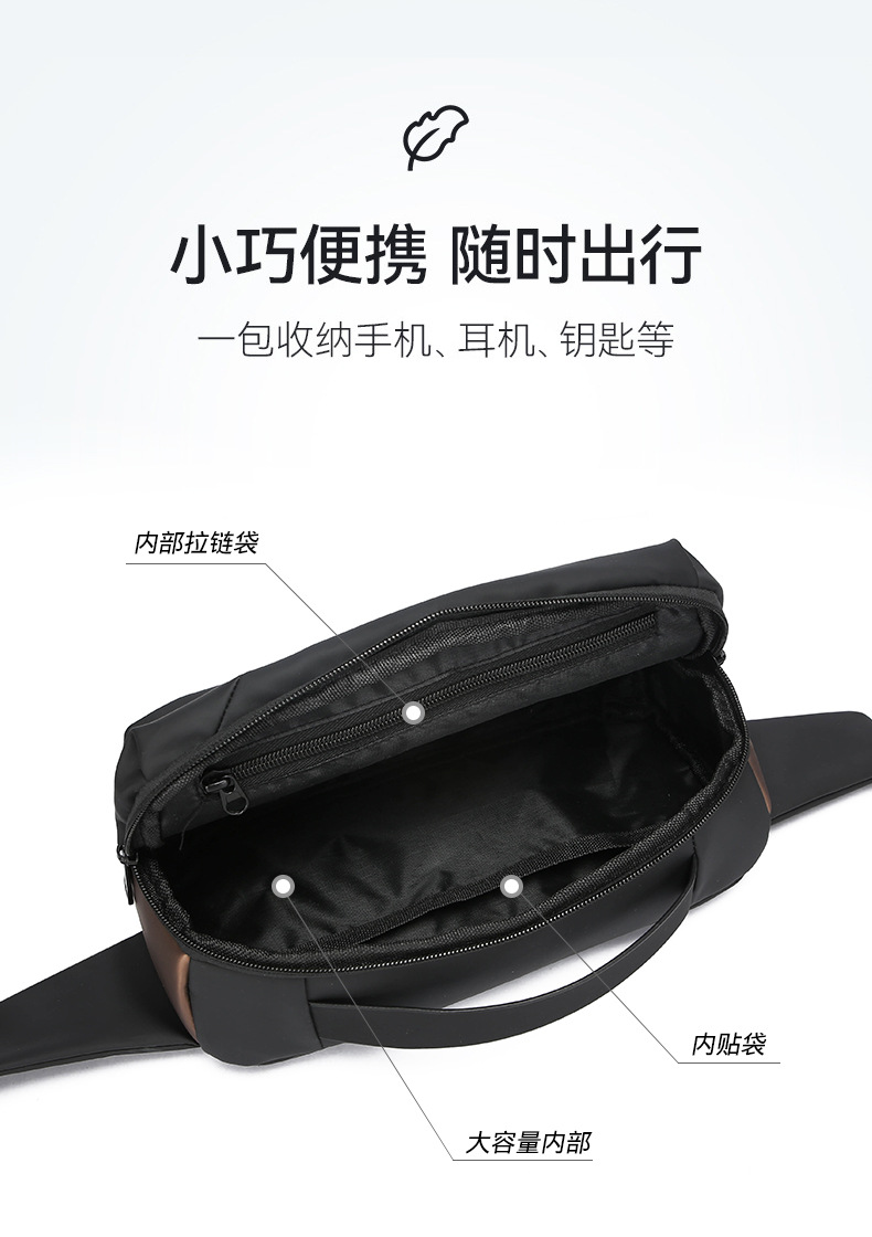 跨境腰包多功能通勤旅行手机胸包户外运动骑行斜挎包时尚胸前包详情6