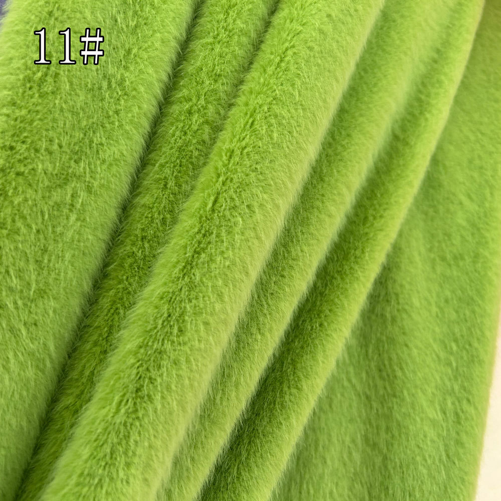 新欧貂毛绒抱枕热水袋布料高低毛仿貂毛现货纺织皮革针织绒布详情10