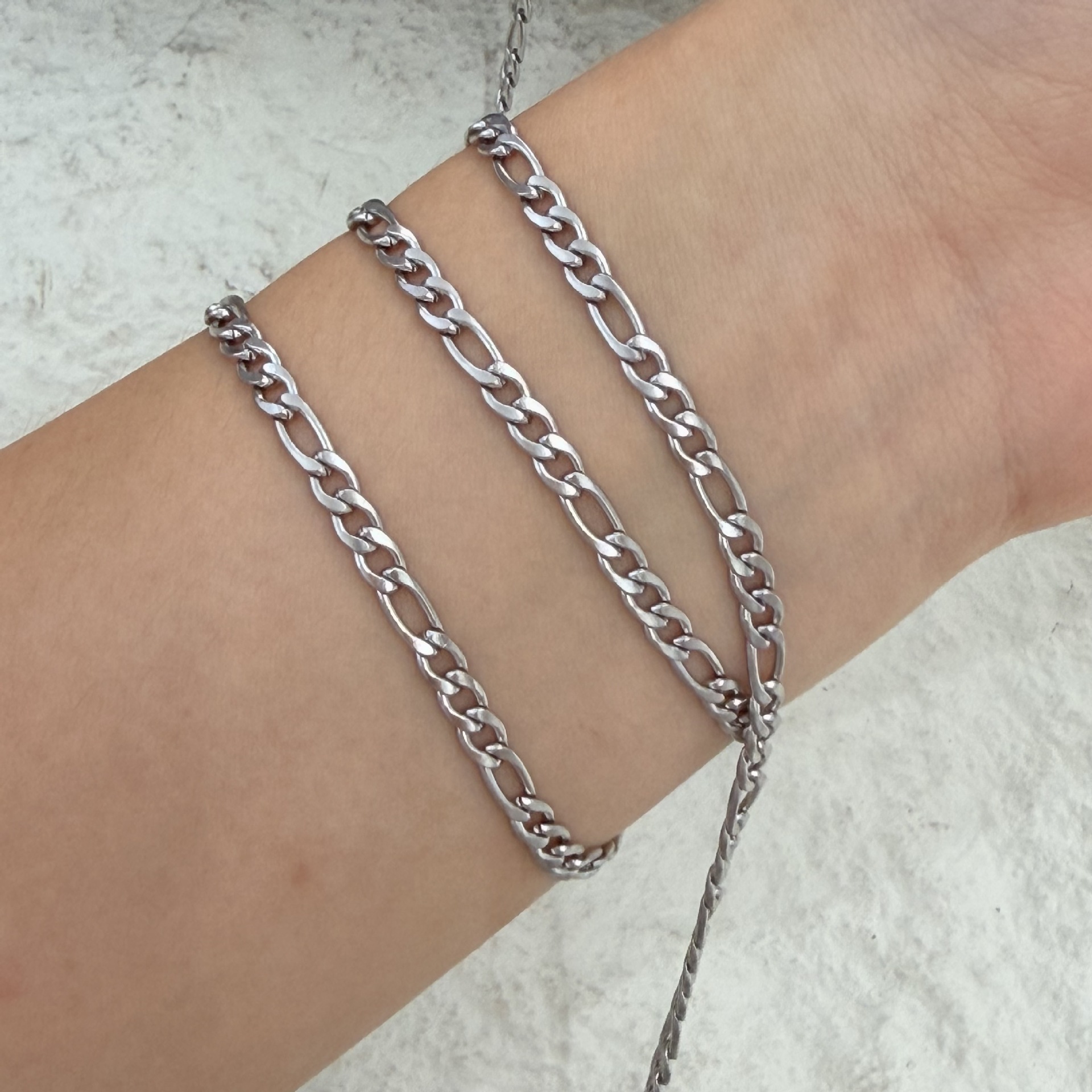 NK3:1 аксессуары из нержавеющей стали, свертки diy с ожерельями, браслеты с обнаженными цепочками pic 3