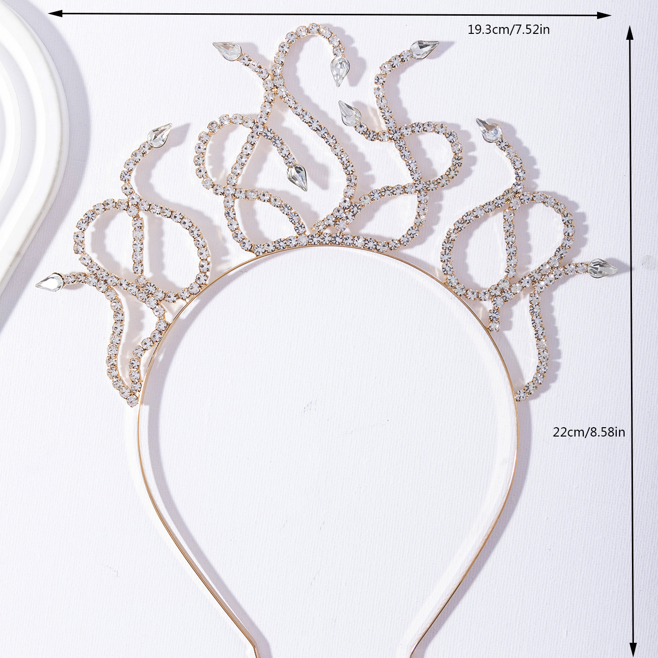 Halloween hair accessories, cross-border claw chains, exaggerated hydra, water diamond hair bands, festive atmosphere, gilded party and gathering headwear and hair accessories pic 6