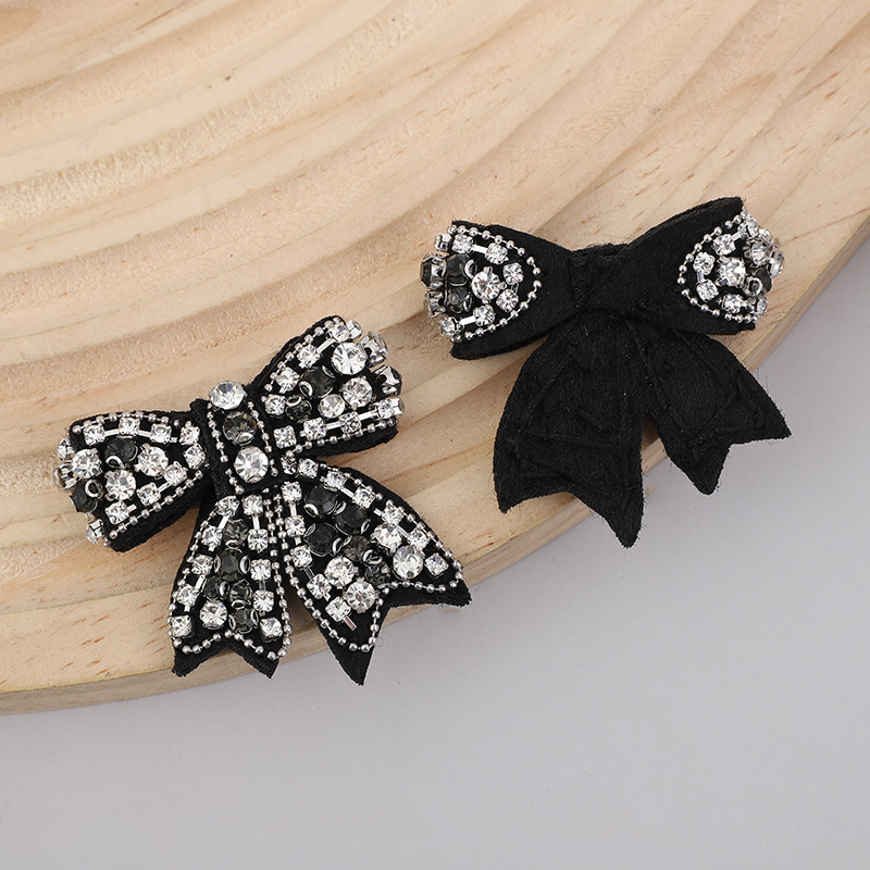 Handmade rhinestone bows, hair accessories, earrings, DIY accessories, shoes, hats, clothing accessories, materials, three-dimensional high-end brooches pic 7