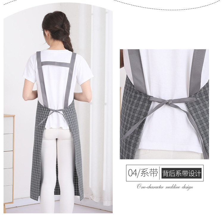 加长过膝围裙加大过膝中厚款厨房家用男女防污围腰耐脏工作服背带详情7