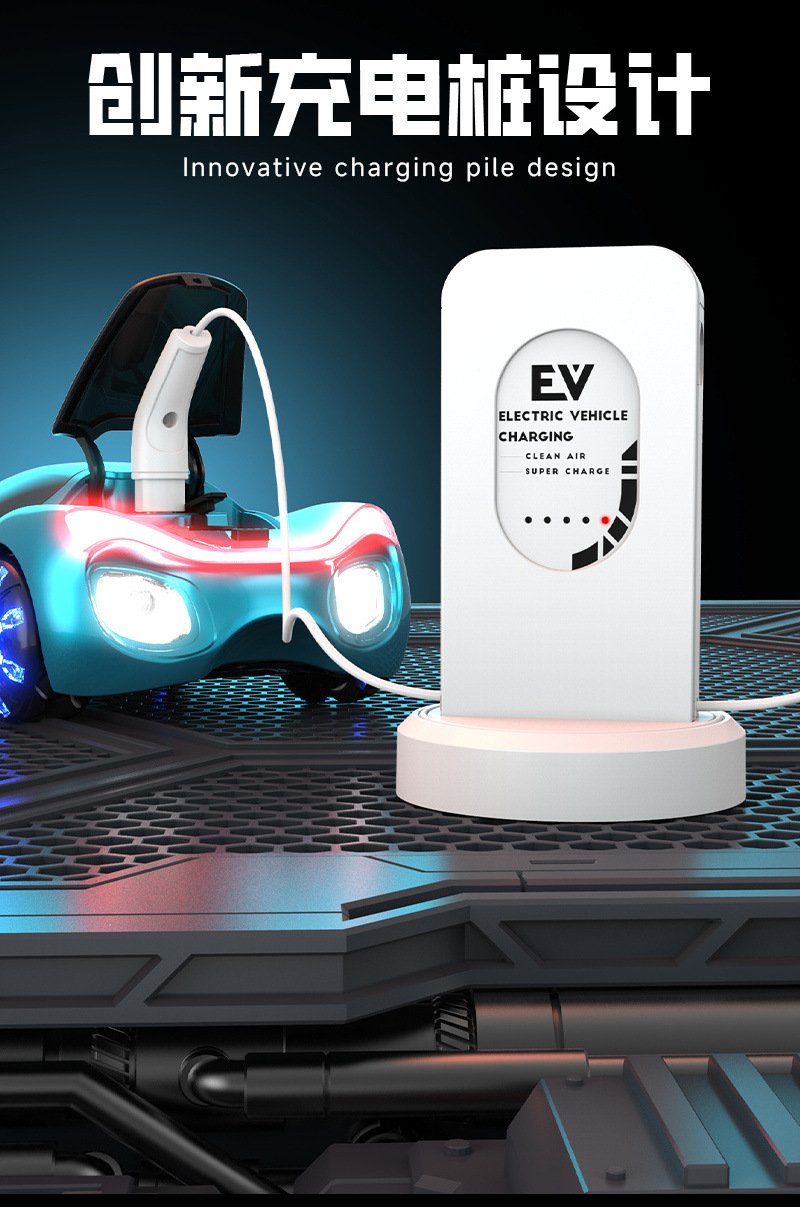 New energy concept rc drift remote control car, gesture-sensing electric flowing light concept stunt car, long-range charging pile pic 6