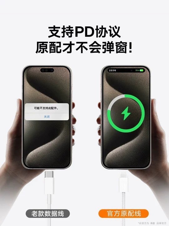 适用苹果15数据线编织快充线双type-c手机PD快充线1米纯铜充电线详情2
