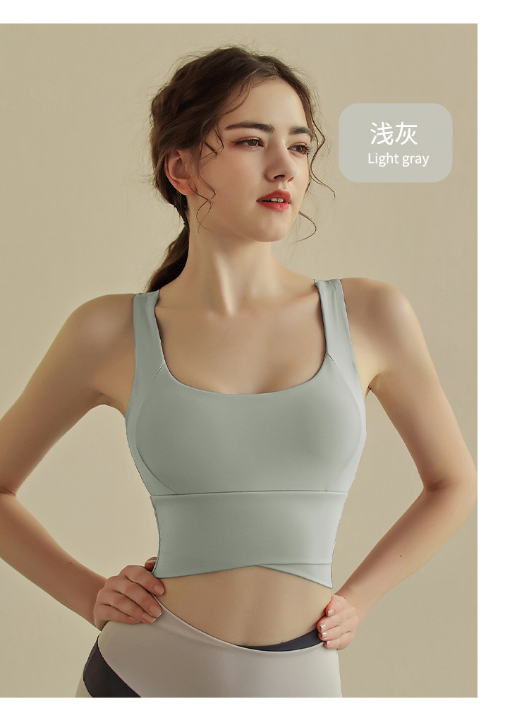 New shockproof high-strength running and fitness bra for women, skin-friendly and beautiful back, yoga vest for outerwear pic 19