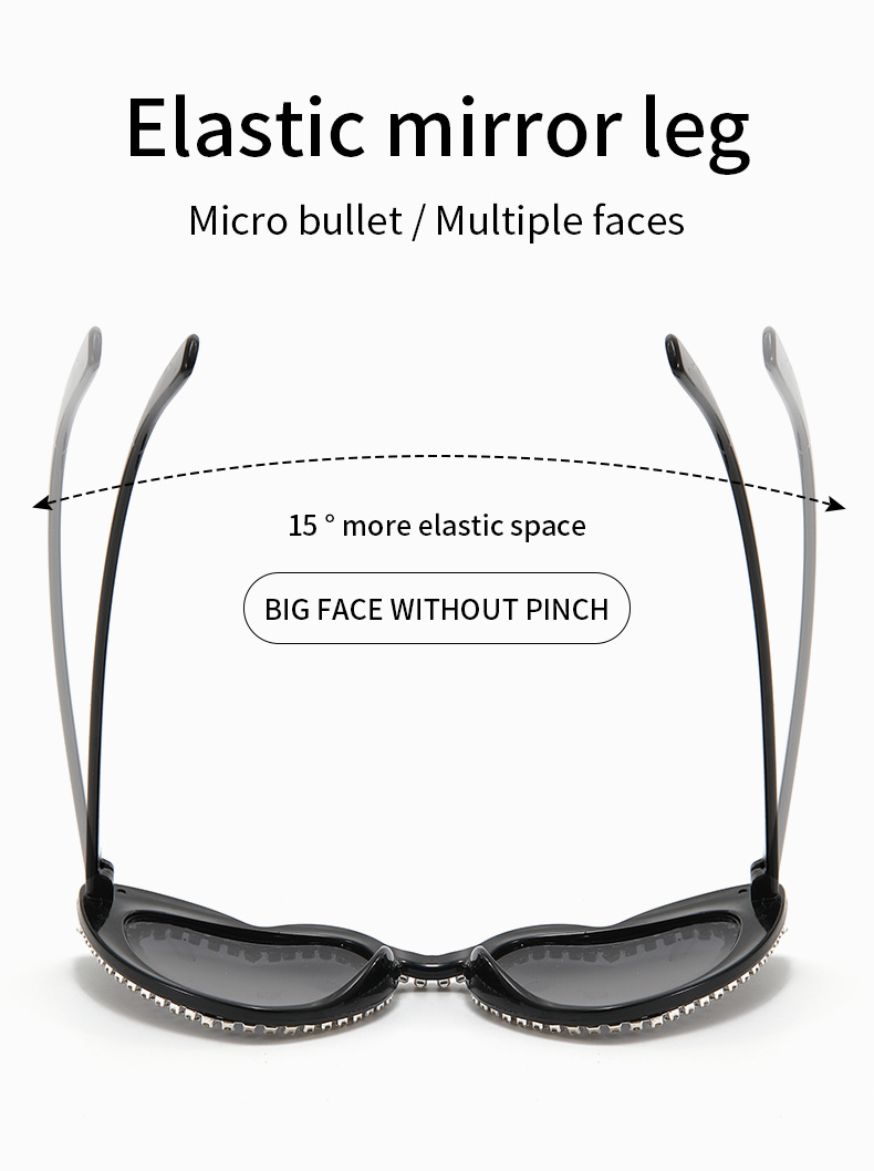 2024新款欧美爱心镶钻太阳镜桃心可爱素颜街拍墨镜跨境潮眼镜批发详情5