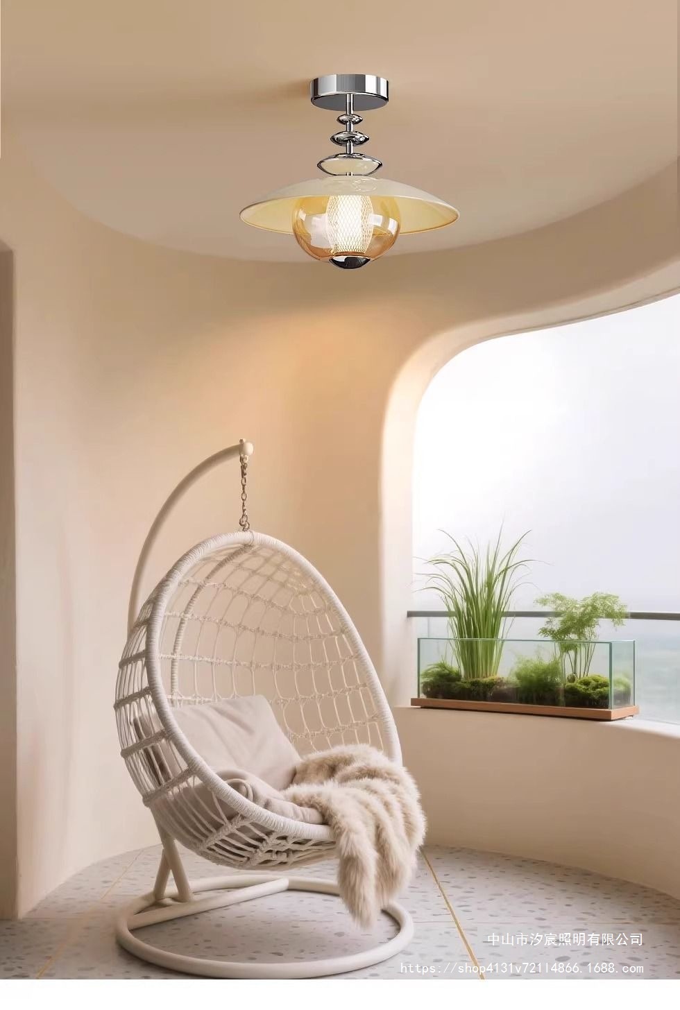 设计师厨卫艺术灯中过个性阳台玄关玻璃走廊古风吸顶灯道创意法式详情16