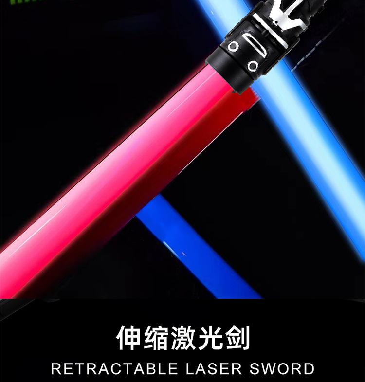 Luminous sword, telescopic sword, little boy laser sword, glow stick, street stall bestseller, luminous toy, samurai sword wholesale manufacturer pic 3