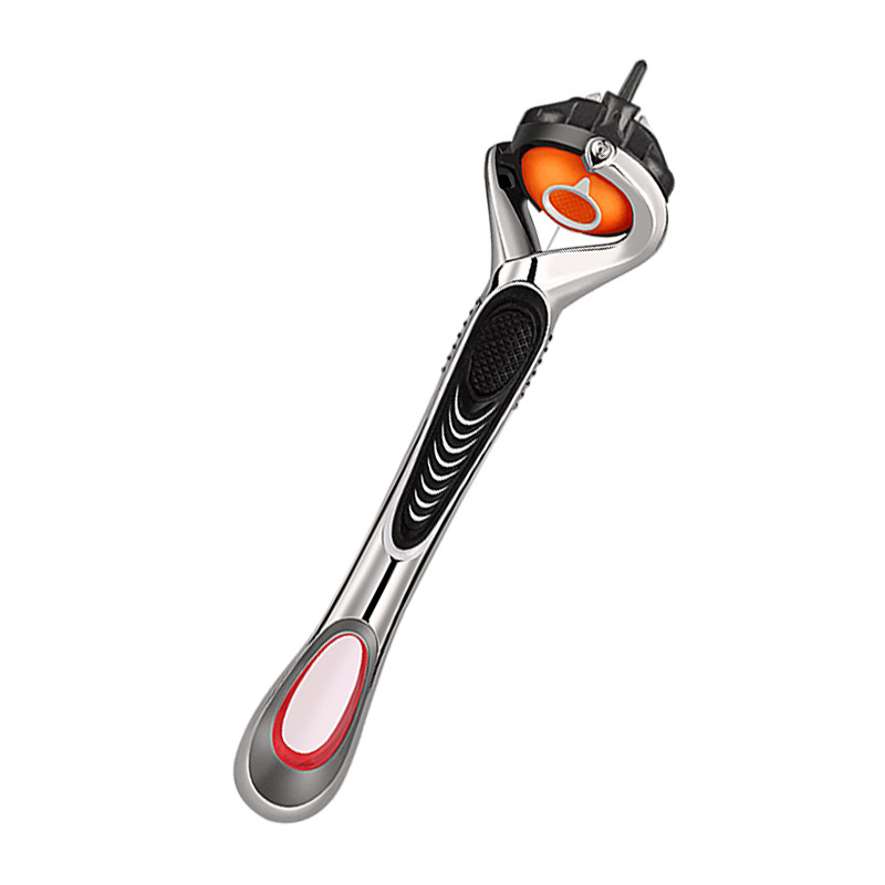 Five-layer shaving zinc alloy knife frame manual razor, 5-layer blade Geely without blade head blade pic 2