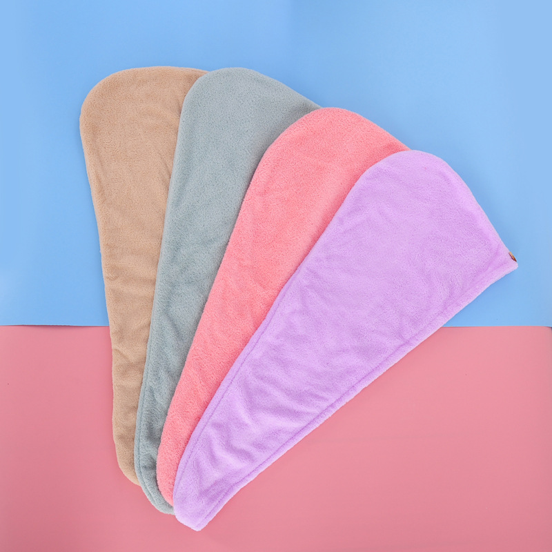 Headscarf coral fleece dry hair cap, absorbent quick-drying hair cap, adult shampoo 2024 new style dry hair cap pic 6