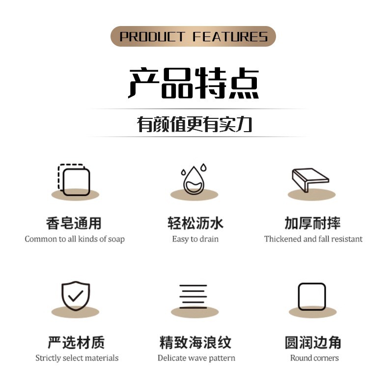 香皂盒大号双层带盖沥水便携式肥皂盒置物架家用卫生间浴室手工皂详情2