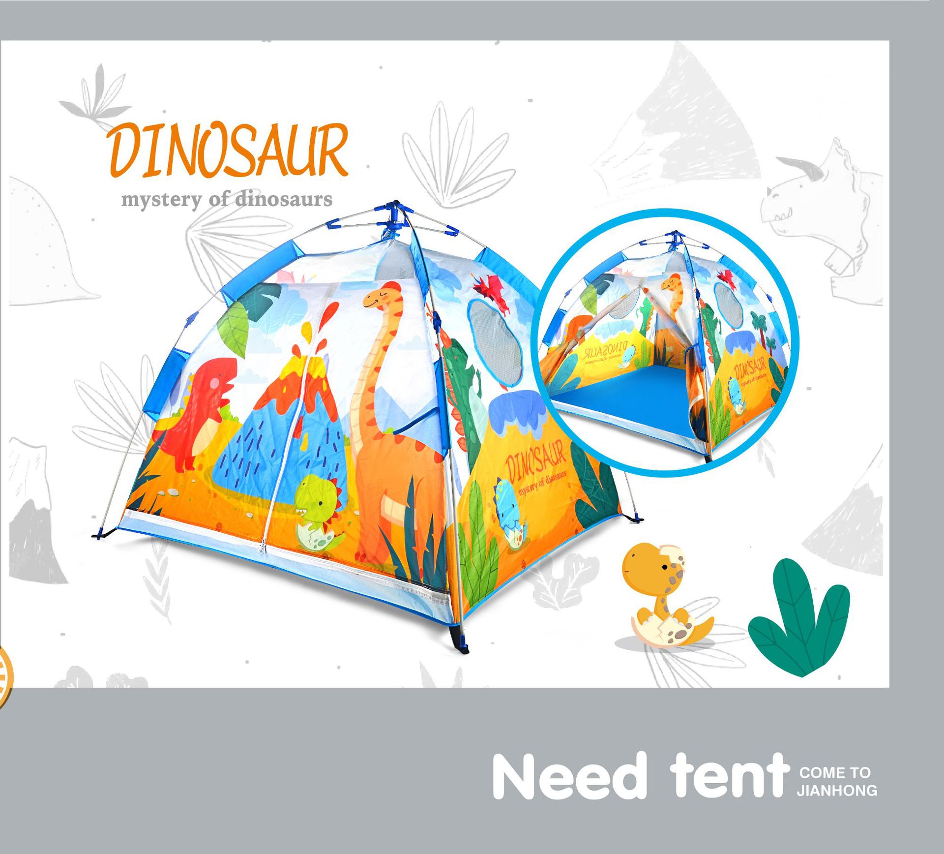 跨境亚马逊儿童帐篷自动折叠室内外宝宝游戏屋男女孩过家家小房子详情2