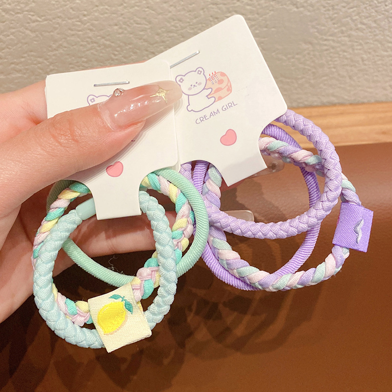 套装高弹力皮筋女扎头发圈简约耐用不伤发头绳高马尾发绳头饰批发详情2
