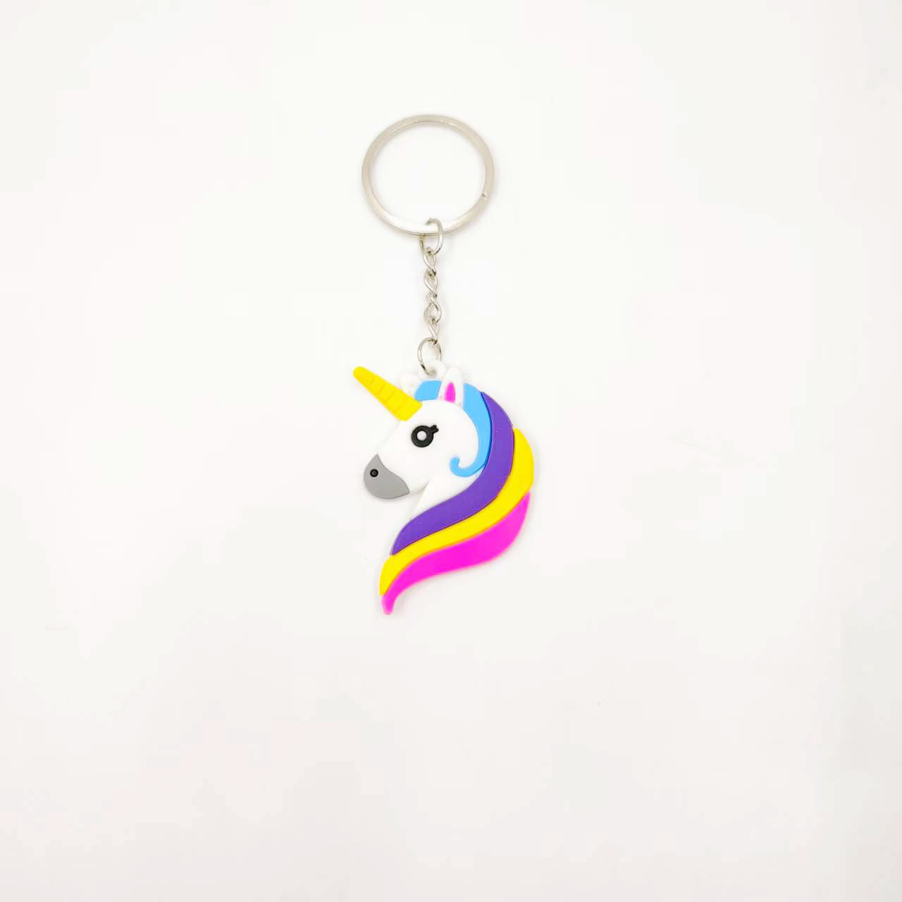 跨境新款亚马逊欧美独角兽钥匙扣派对礼品儿童饰品PVC软胶钥匙链详情30