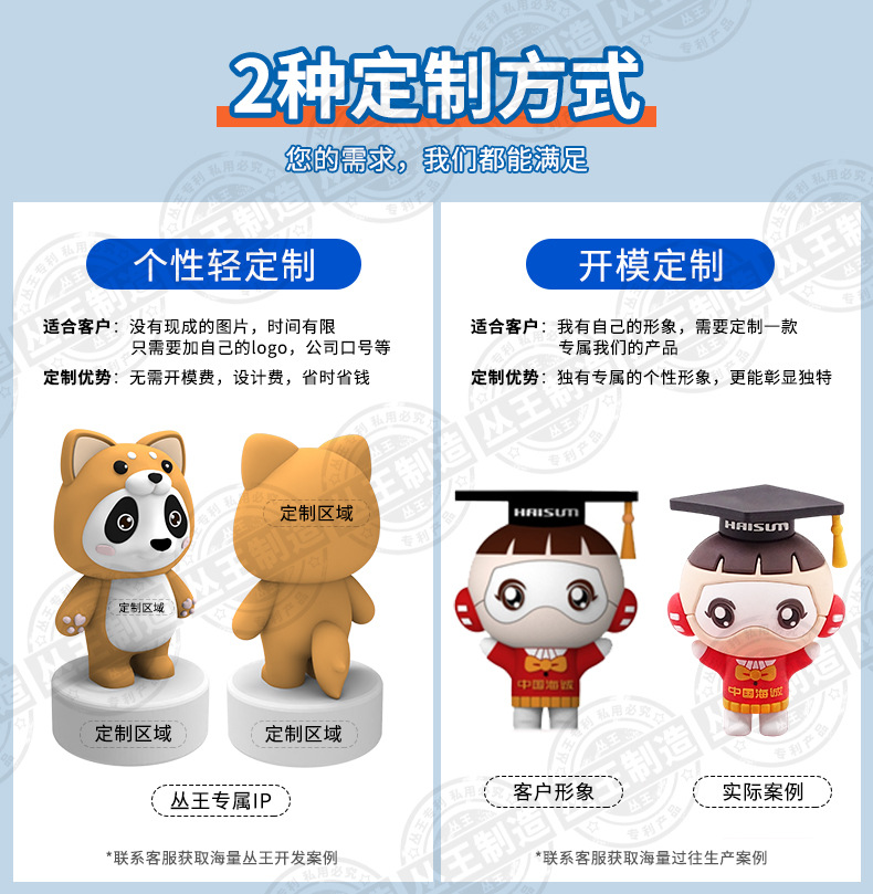 PVC软胶卡通盲盒公仔定制立体可爱礼品个性潮玩解压玩偶摆件定做国潮详情6