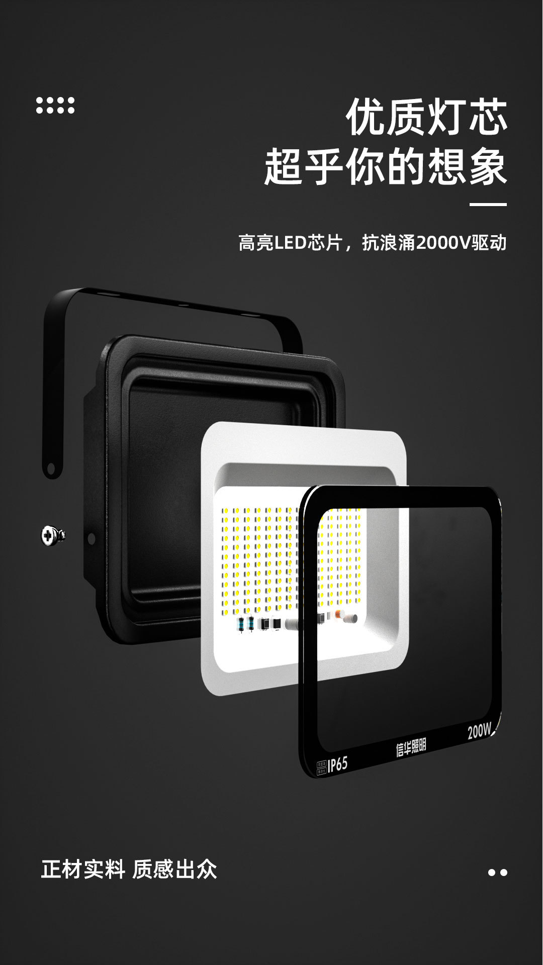Square slim outdoor spot light lighting waterproof wall mounted flood light taller almacén fábrica led flood light pic 7