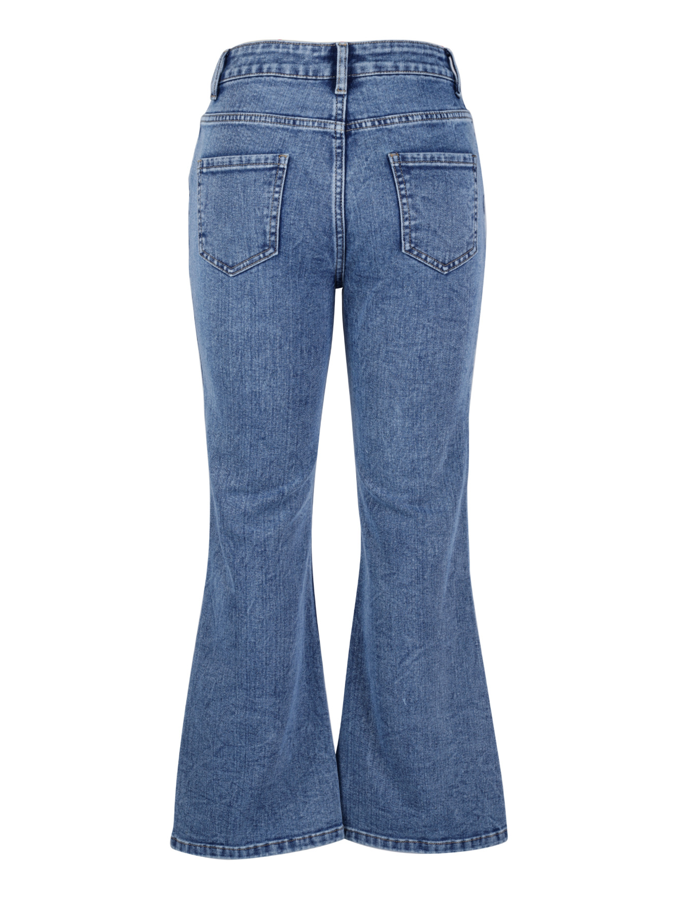 跨境ins外贸亚马逊女士新款时尚修身微喇休闲百搭提臀牛仔长裤女详情11