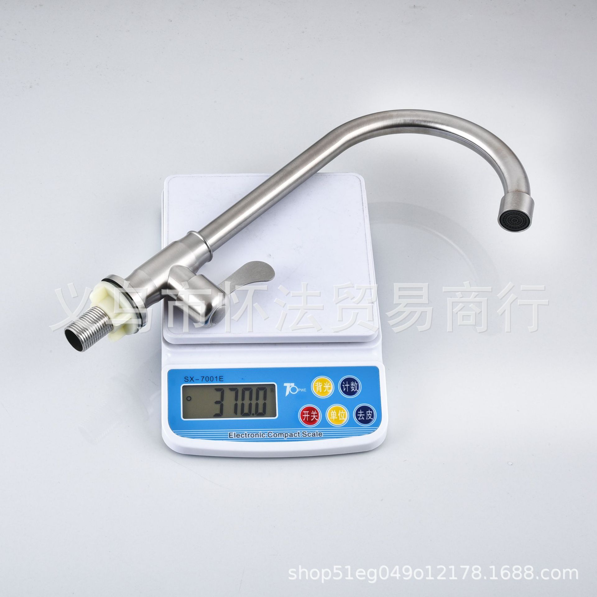 厨房家用防溅洗菜盆水槽304不锈钢单冷水龙头立式菜盆水龙头大湾详情1