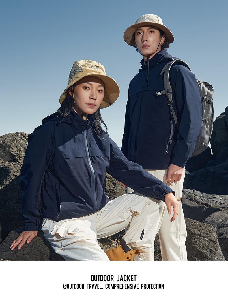 春秋薄款冲锋衣户外团体服定制长袖工作服外套休闲夹克冲锋衣详情19