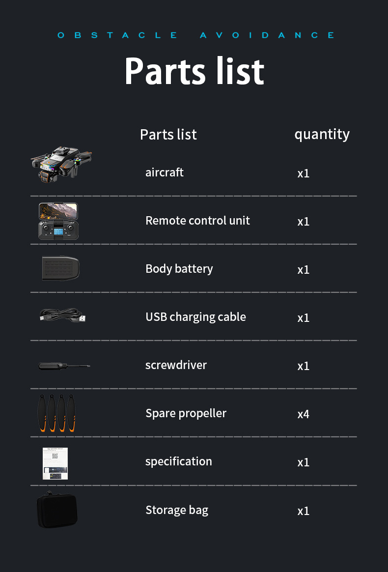 JS39跨境新品无人机带一键返航无刷电机高清屏幕航拍遥控飞机玩具详情43