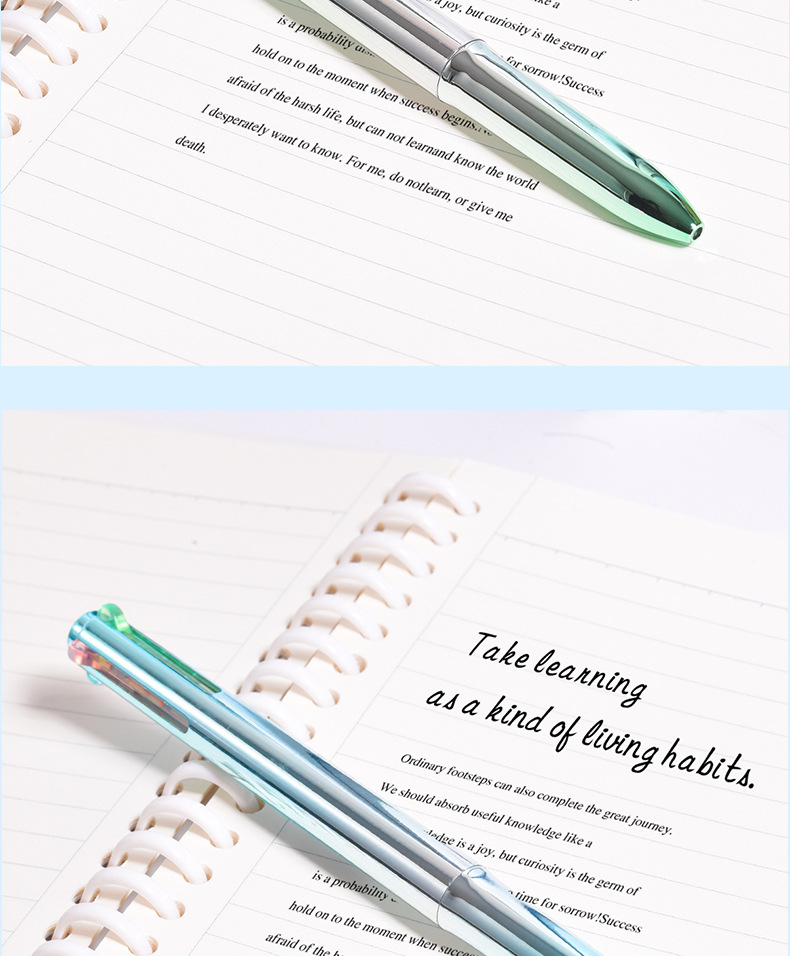 Weiya Hui Metallic Texture Gel Pen 23218 Four-in-one Gel Pen ST Multi-color Gel Pen wholesale pic 11