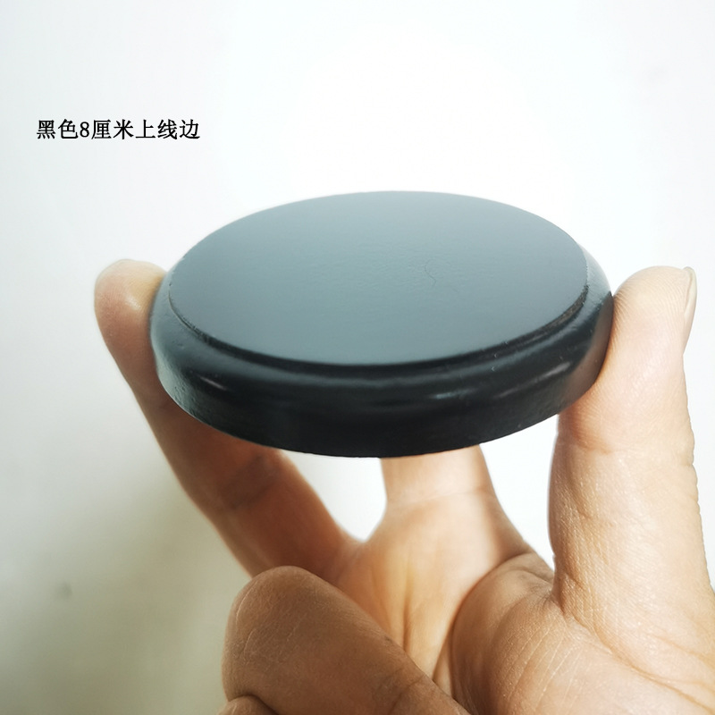 Figurines, clay dolls, wooden bases, multi-sized circular density board wooden bases, handicraft display item bases pic 12
