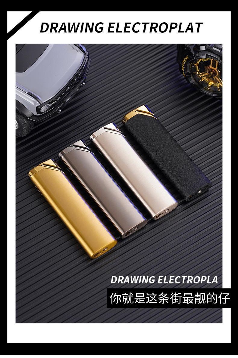 New XF4201 long portable direct-flush inflatable lighter factory direct sales, high-quality windproof lighter wholesale pic 10