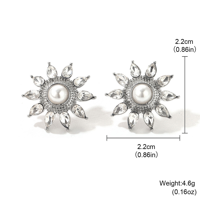 Pearl earrings for women, light luxury, fashionable, new style, elegant stud earrings, high-end commuting, retro, versatile, exquisite earrings wholesale pic 14