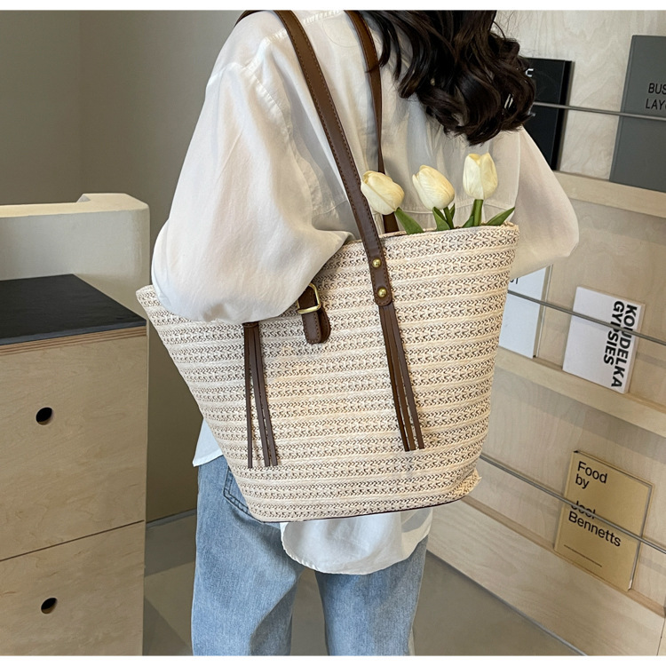 草编大容量包女包编织夏天沙滩女2024新款包包单肩手提托特包大包详情35