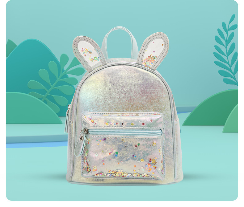 大尾猫卡通兔耳朵双肩背包时尚休闲可爱公主女童包元气少女书包详情14