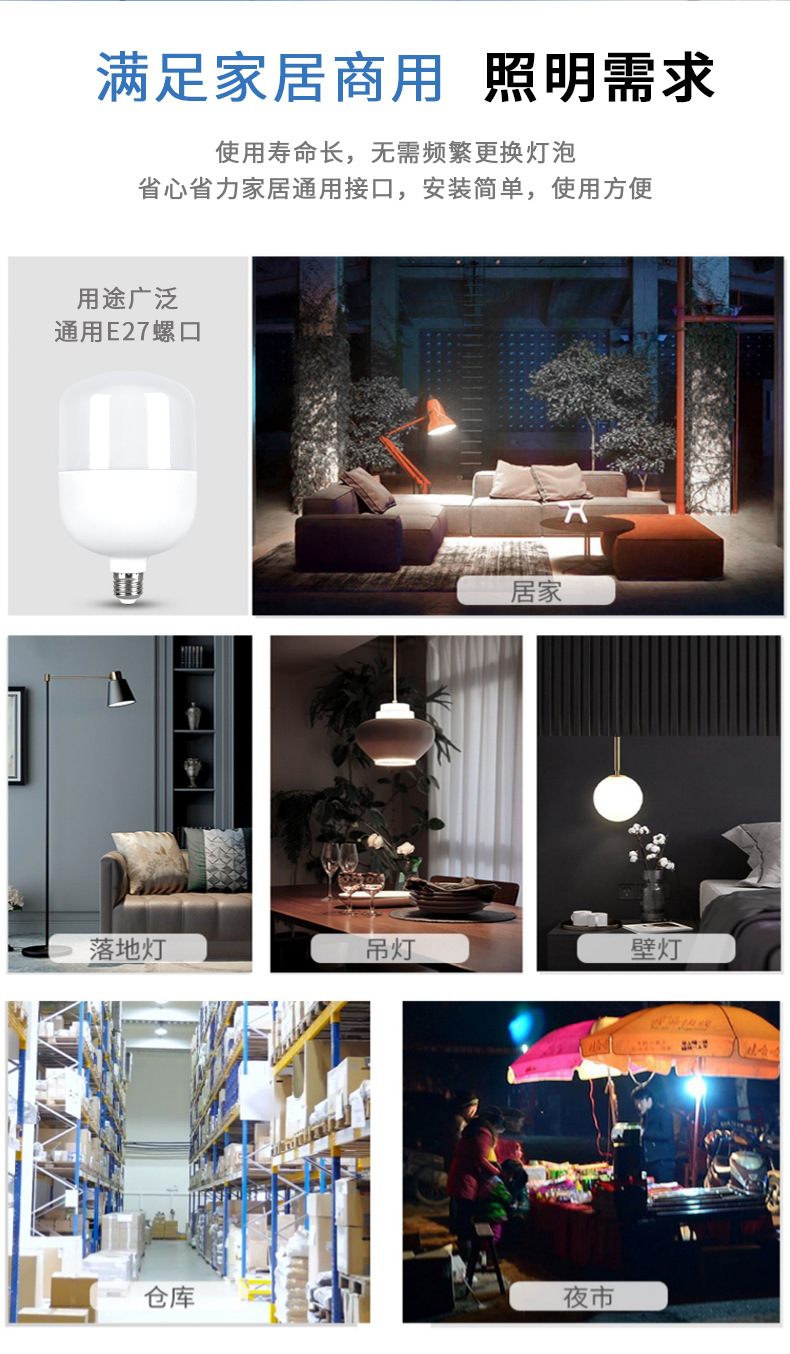 led节能灯e27螺口商用鸡舍暖色黄光蛋鸡养殖场专用照明灯暖光灯泡详情10