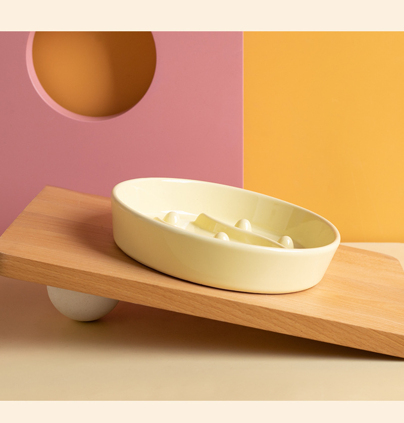 Ceramic slow food bowls, anti-choking slow food bowls, pet bowls, anti-tipping bowls, cat food bowls, cat bowls, dog bowls, cross-border pet supplies pic 14