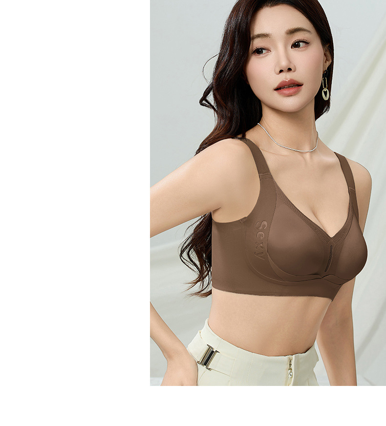 金绷带反重力提拉收副乳防下垂无痕薄款文胸舒适上托内衣跨境专供详情24