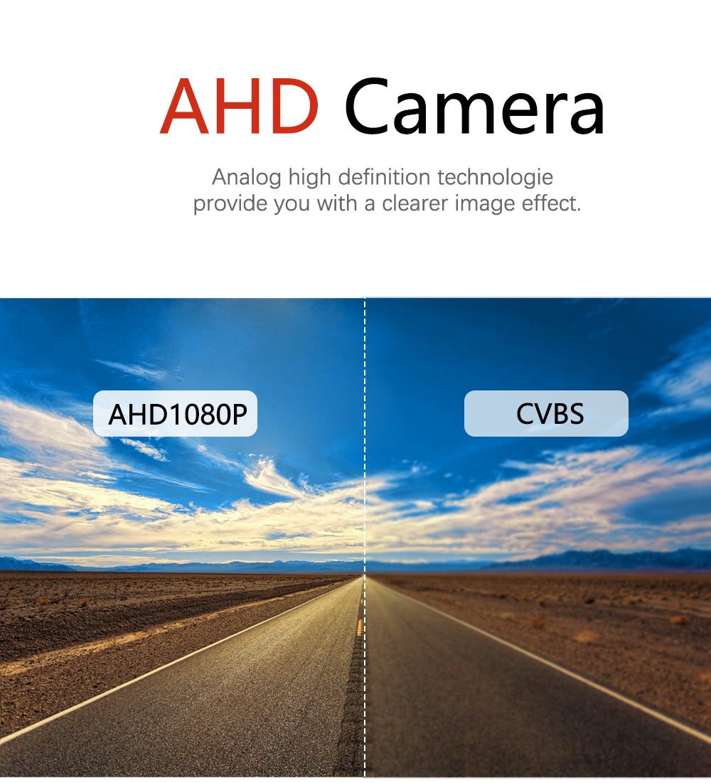 TVI vehicle-mounted camera 170° Adhesive type, no need for drilling, high-definition night vision, waterproof, universal reversing camera pic 9