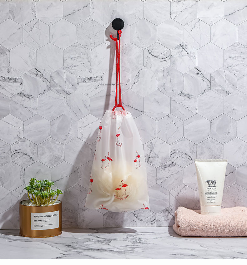 Unicorn frosted drawstring bag, towel and sock plastic packaging bag, PE thickened drawstring bag, underwear packaging drawstring bag pic 13