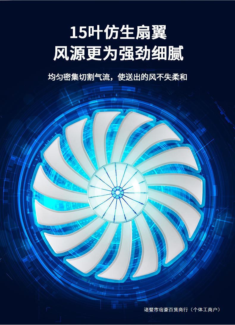 电风扇台式家用大风力静音学生宿舍16寸大台扇桌面摇头小型落地扇详情3