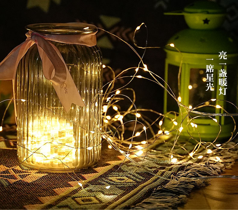 Cross-border led white box light string l Christmas decorative color light 1-meter, 2-meter, 3-meter, 5-meter light string pic 3